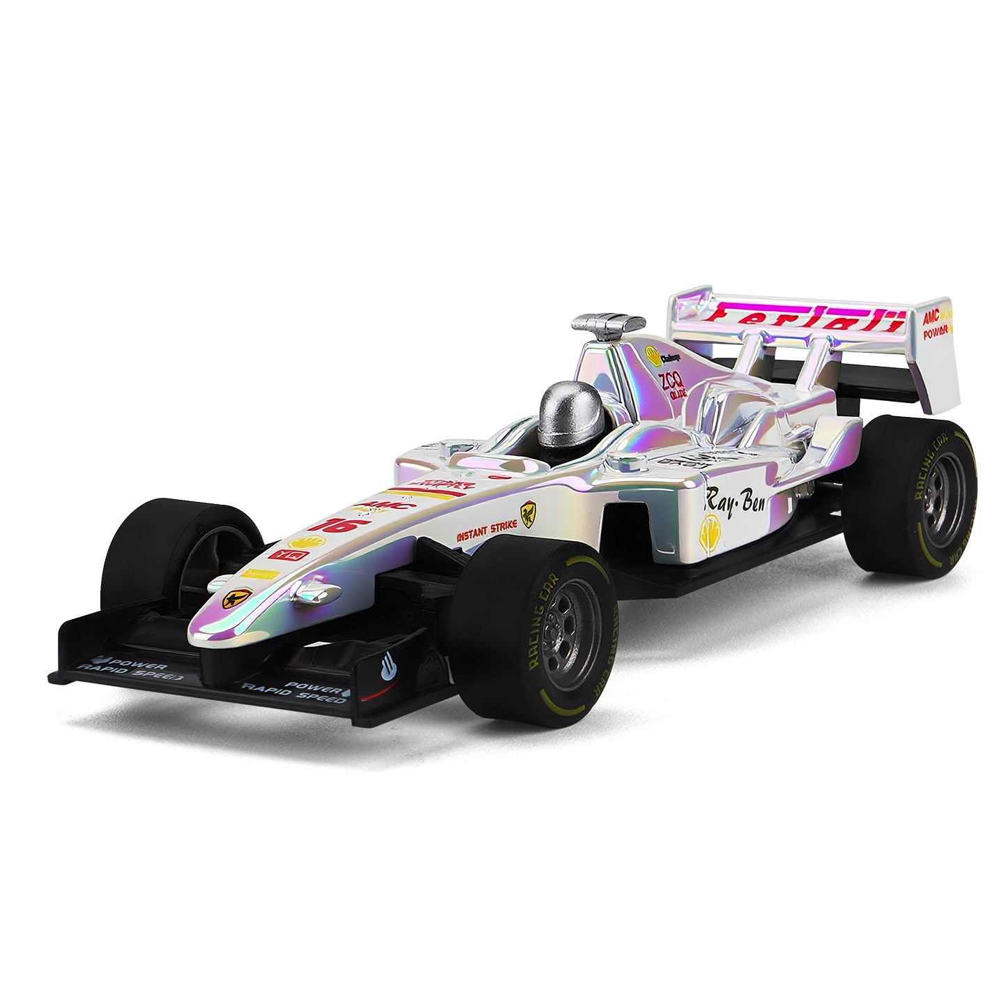 YC6604H Ferrari Symphony White，Car Model, Zinc Alloy Toy Car