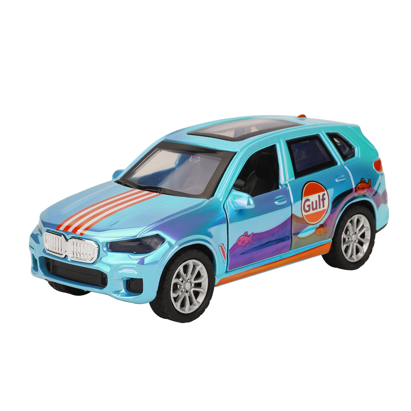 YC6615H BMW X6 Colorful Red, Car Model, Zinc Alloy Toy Car for Kids, Pull Back Vehicles Toy Car for Toddlers Kids Boys Girls Gift