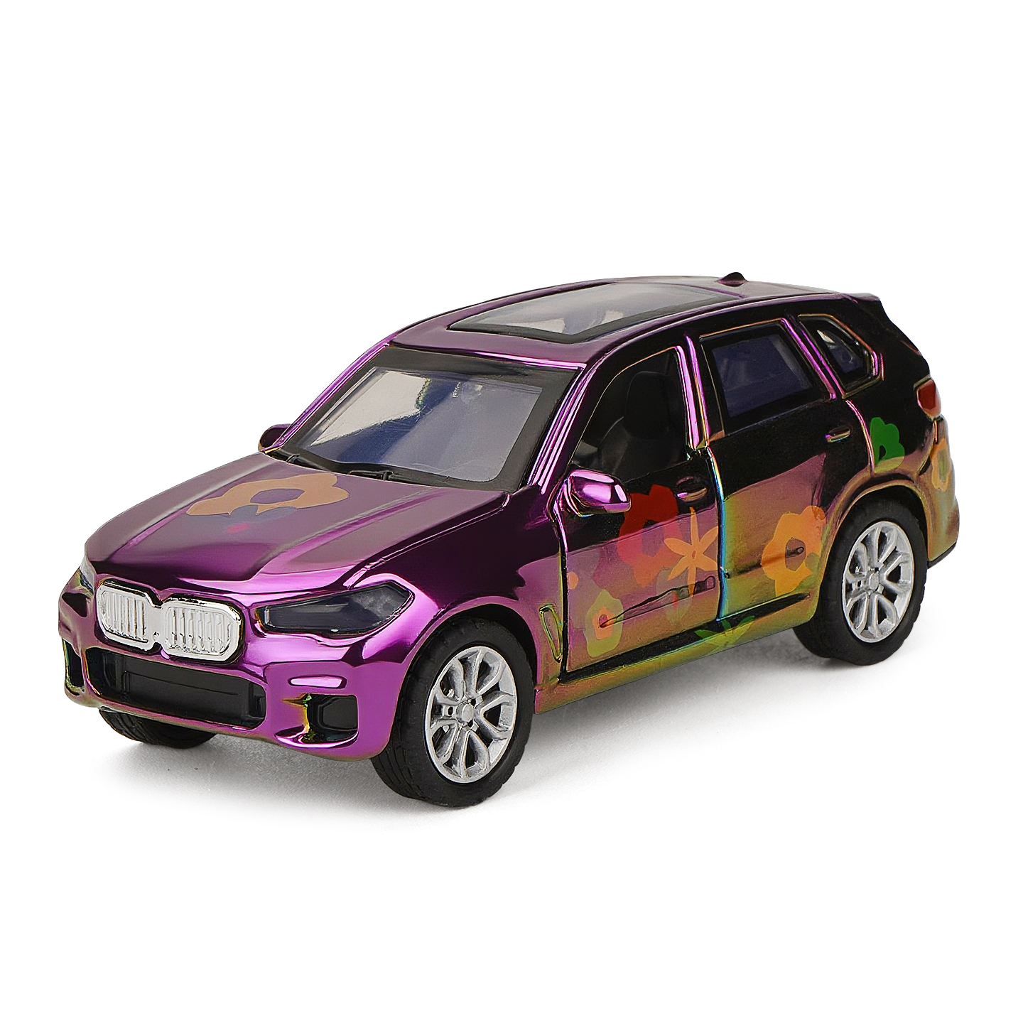 YC6615H BMW X6 Colorful Red, Car Model, Zinc Alloy Toy Car for Kids, Pull Back Vehicles Toy Car for Toddlers Kids Boys Girls Gift