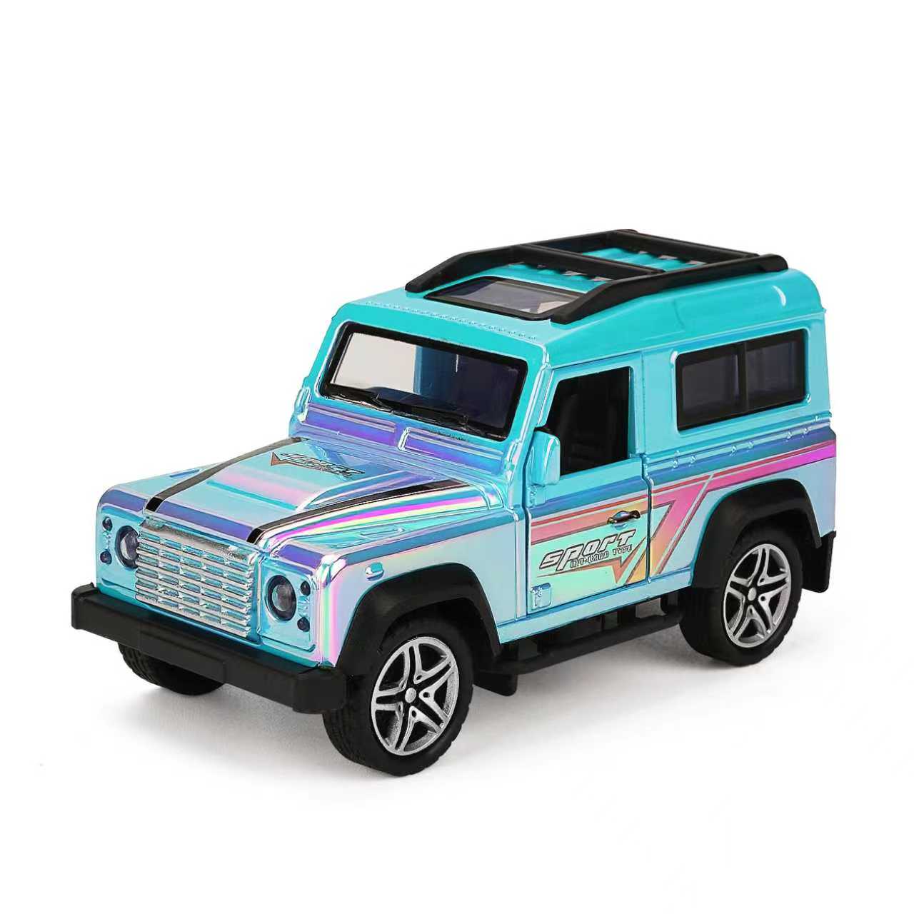 YC6616H Land Rover Defender Colorful, Car Model, Zinc Alloy Toy Car for Kids, Pull Back Vehicles Toy Car for Toddlers Kids Boys Girls Gift