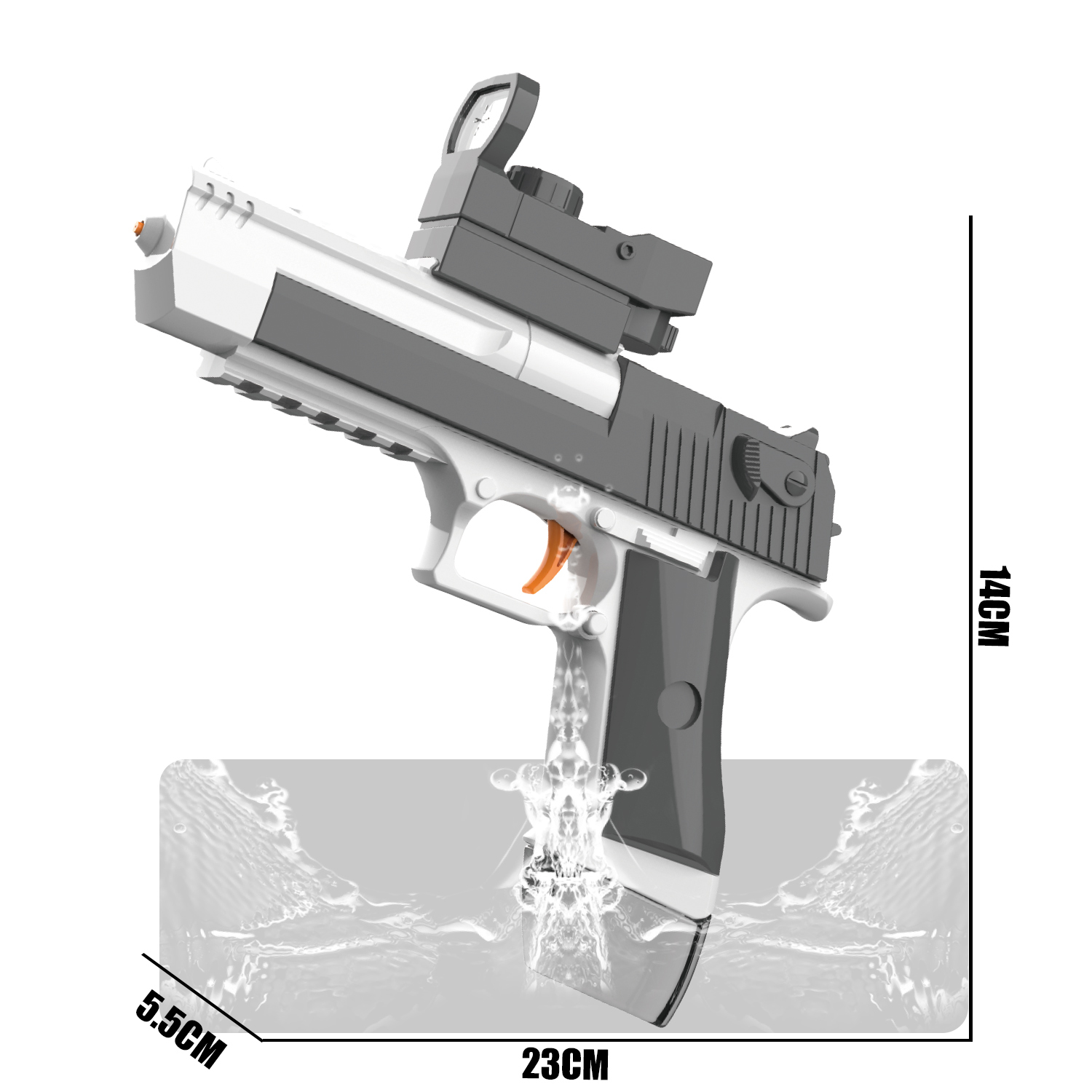  777-1 Electric continuous-firing Desert Eagle water gun (cl