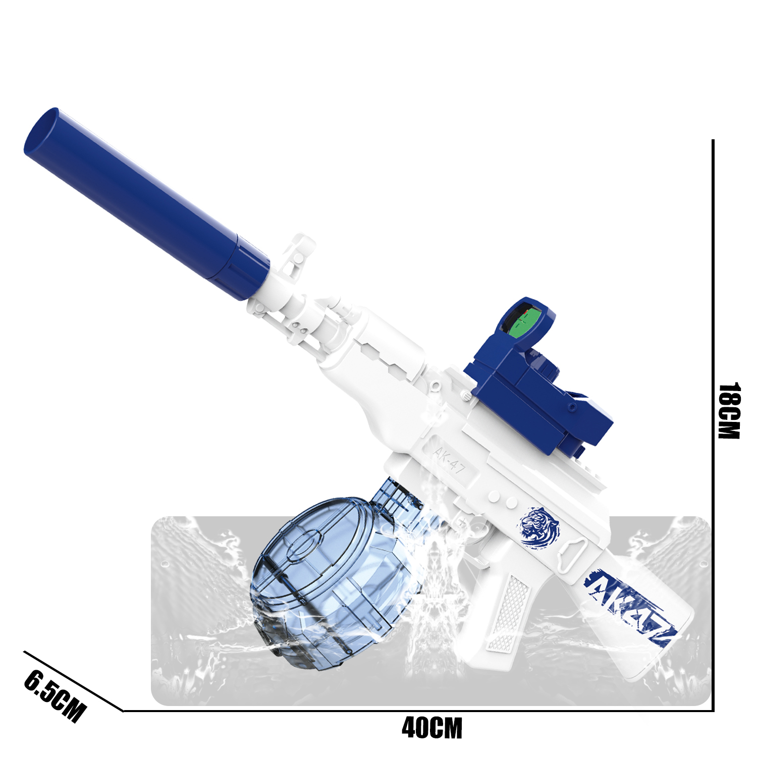 777-5 Electric continuous firing AK47 water gun (drum version)