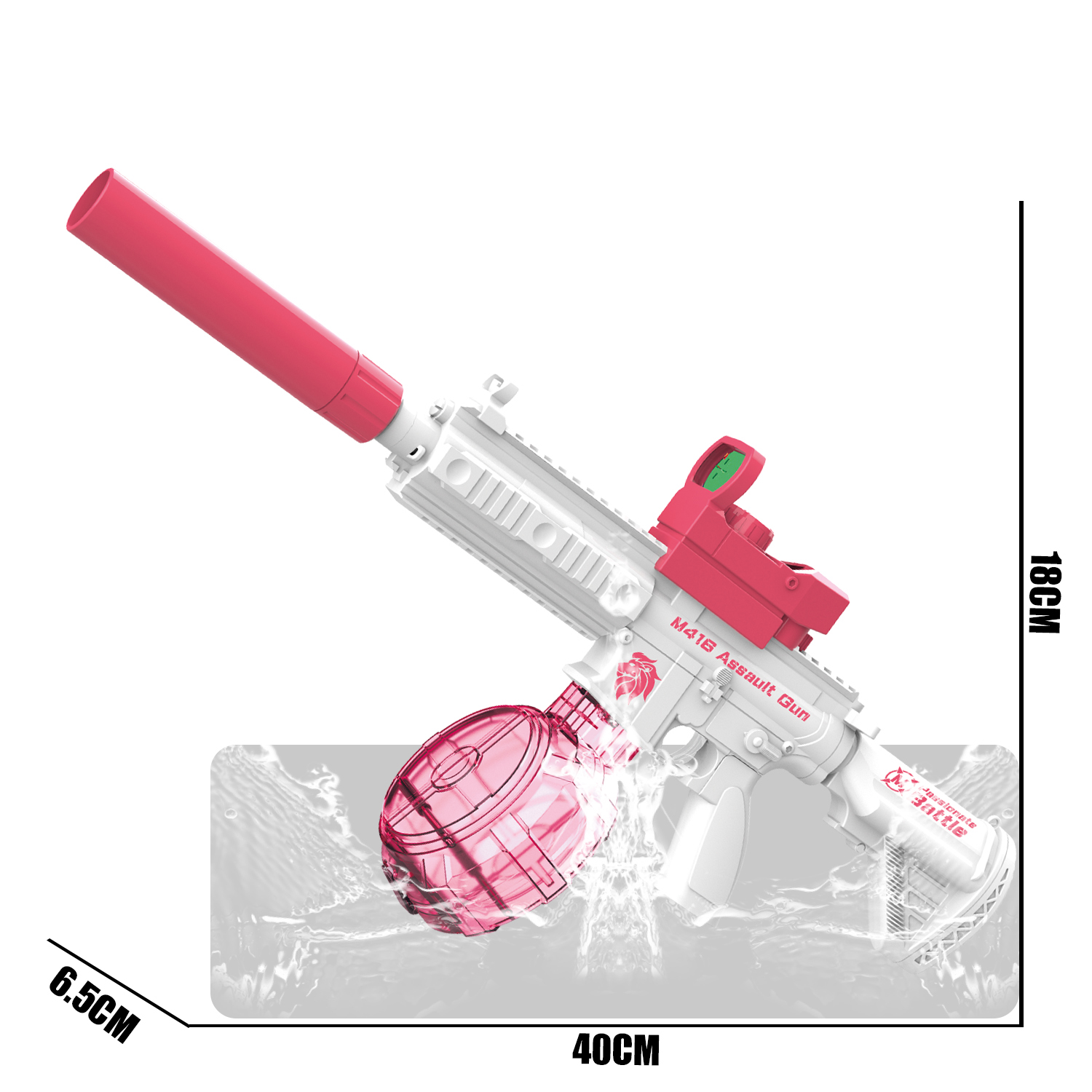 777-8 Electric continuous firing M416 water gun (drum version)