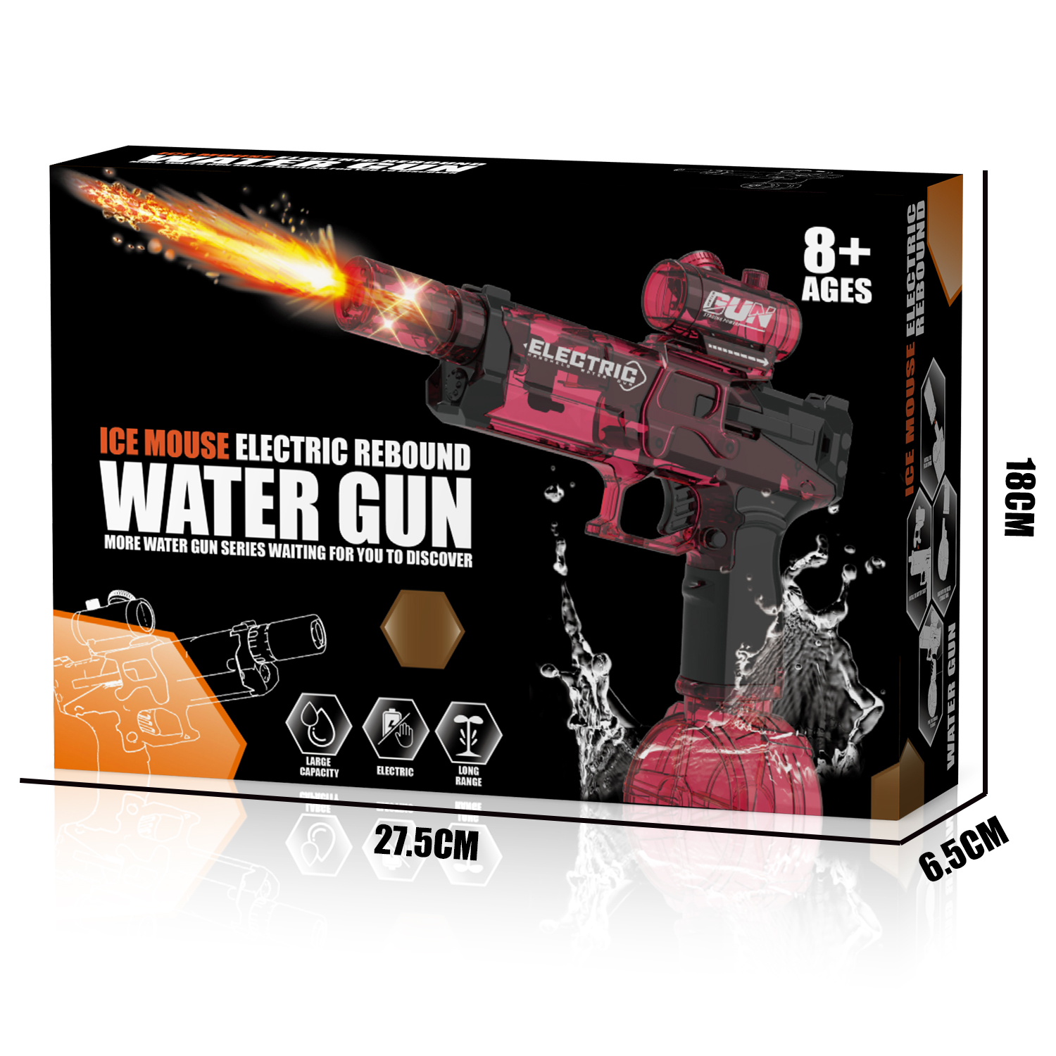 777-12 Electric continuous ice rat water gun