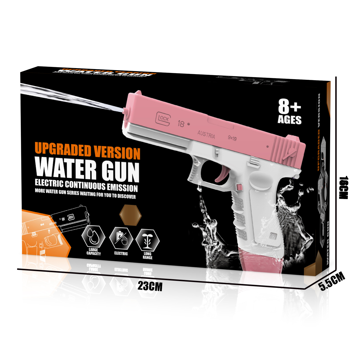 777-16 Glock electric water gun (magazine version)