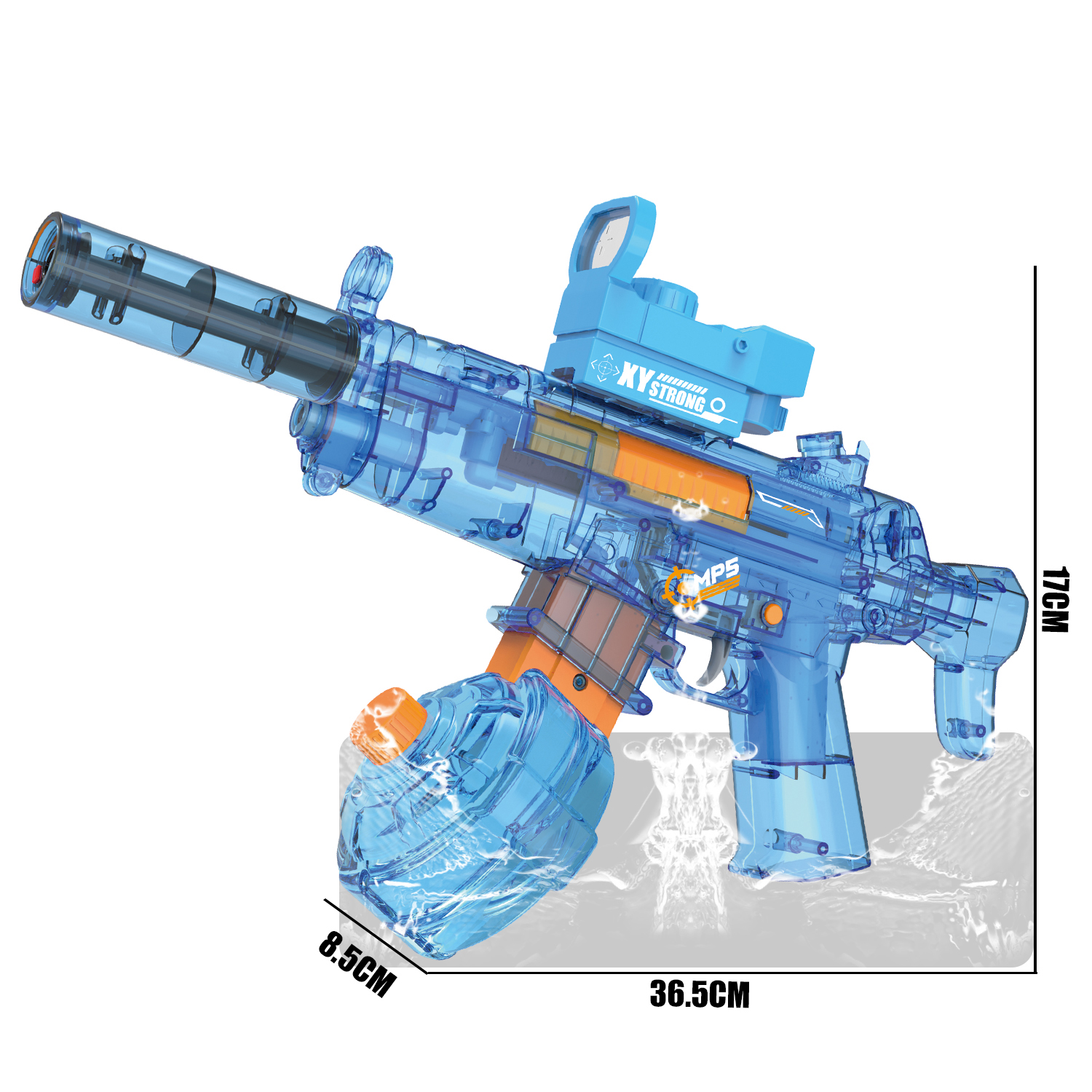 777-19 Electric continuous water gun MP5 linked self-priming water gun