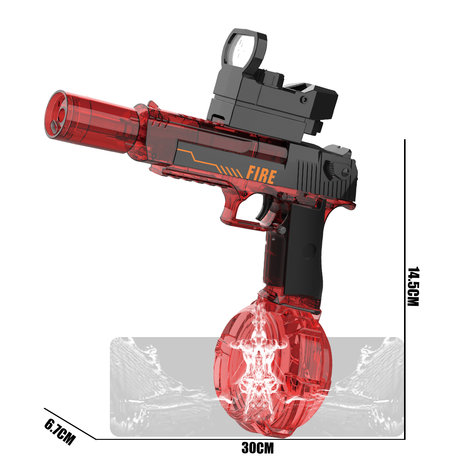 777-21 Electric continuous water gun Desert Eagle linkage wa