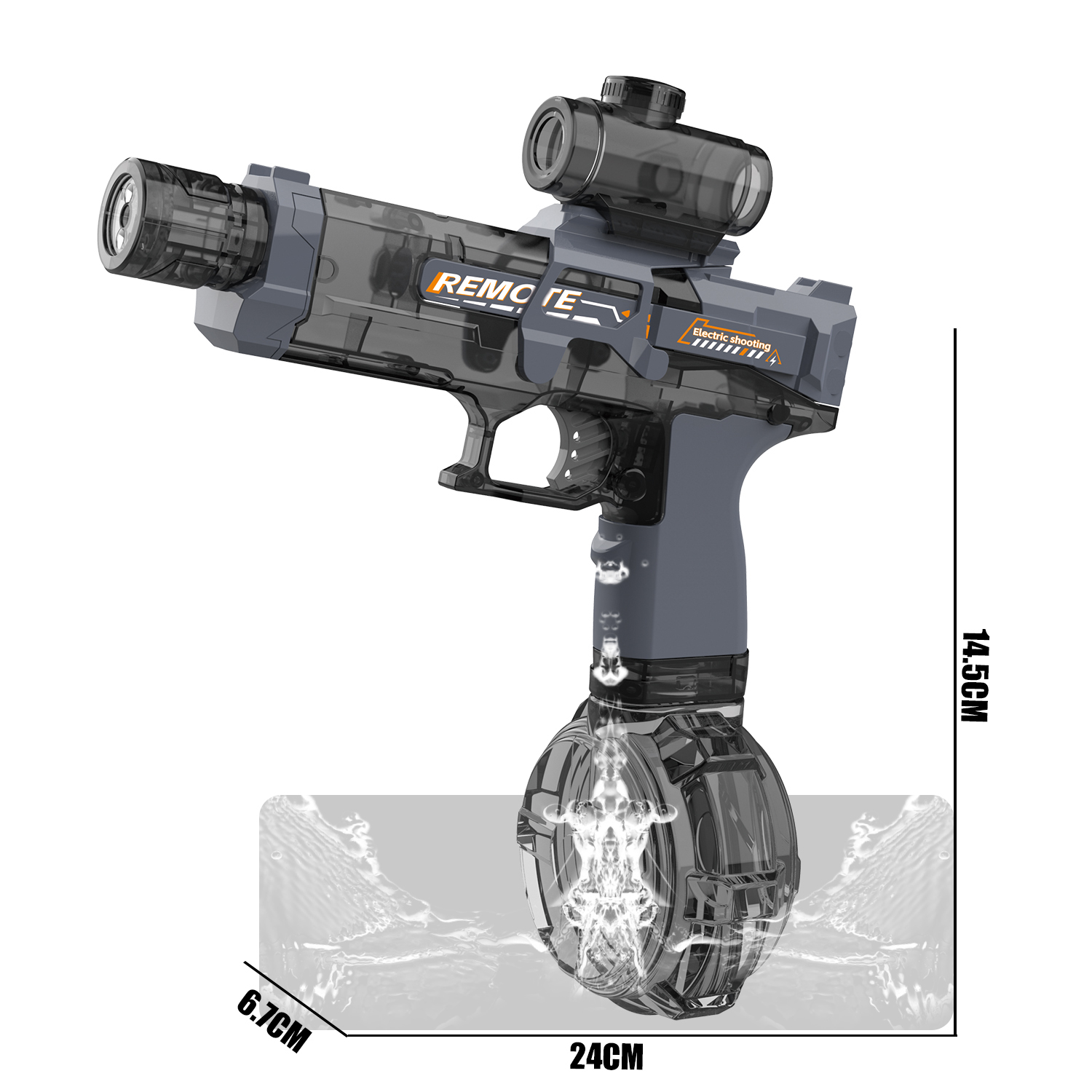 777-22 Electric continuous water gun, ice mouse linkage water gun